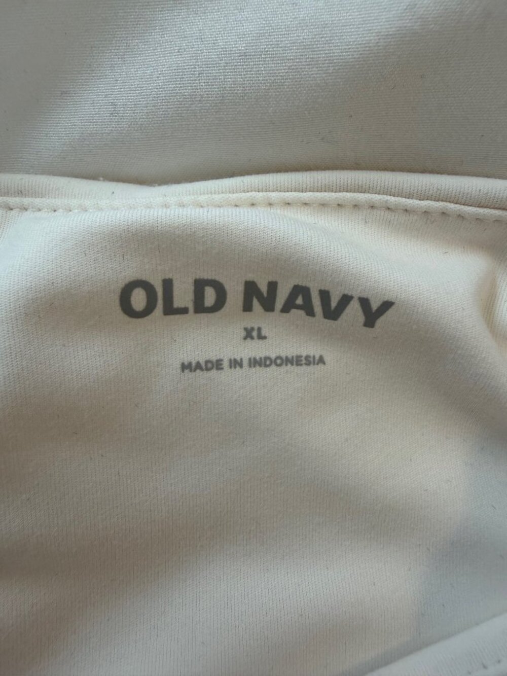 Old Navy Double Layer Cami Bodysuit White Sea Salt XL Stretch Fitted Tank - Picture 9 of 13
